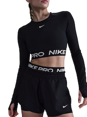 Nike Black Pro Dri-FIT 2-in-1 Shorts - Image 6 of 10