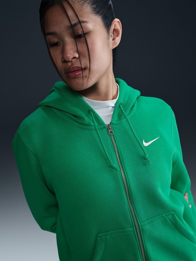 Stadium Green - Флисовый худи на молнии Nike Phoenix - Изображение 2 из 4
