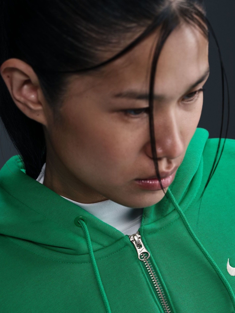 Stadium Green - Флисовый худи на молнии Nike Phoenix - Изображение 4 из 4