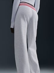 Nike Light Grey Phoenix Fleece High Waisted Wide Leg Joggers - Image 5 of 5
