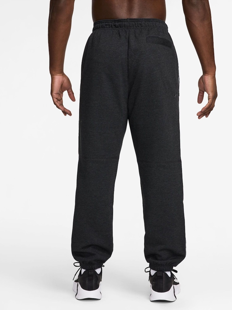 Nike Black Gym Heritage Dri-FIT Fleece Training Joggers - Image 2 of 3