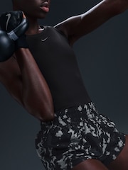 Nike Black One Dri-FIT Mid-Rise 3 Brief Lined Printed Shorts - Image 4 of 12