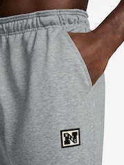 Nike Grey Gym Heritage Dri-FIT Fleece Training Joggers - Image 3 of 3