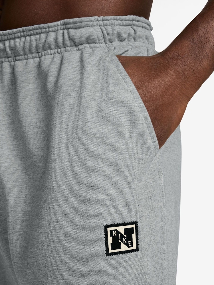 Nike Grey Gym Heritage Dri-FIT Fleece Training Joggers - Image 3 of 3
