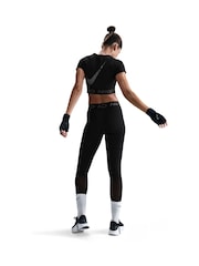 Nike Black Pro Mid Rise 7/8 Graphic Leggings - Image 2 of 5