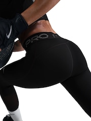 Nike Black Pro Mid Rise 7/8 Graphic Leggings - Image 4 of 5