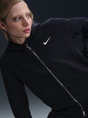 Nike Black Phoenix Fleece Full Zip Hoodie - Image 7 of 10