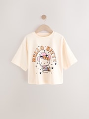 Beige Hello Kitty Oversized License 100% Cotton T-Shirt (3-16yrs) - Image 4 of 7