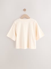 Beige Hello Kitty Oversized License 100% Cotton T-Shirt (3-16yrs) - Image 5 of 7