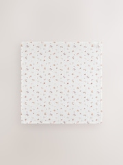 Droben cvetlični potisk - dojenček Muslins 100% Cotton Cloths 4 komplet - Slika 5 iz 7