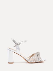 Sandalias de tacón cuadrado con tira delantera de strass Sanora de Linzi - Imagen 2 de 5