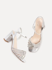 Sandalias de tacón cuadrado con tira delantera de strass Sanora de Linzi - Imagen 4 de 5