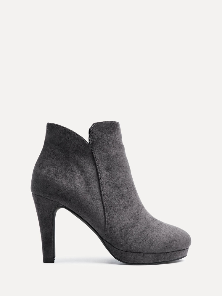 Linzi Grey Layara Platform Ankle Boots With Stiletto Heels - Image 2 of 5 Linzi Grey Layara Platform Ankle Boots With Stiletto Heels - Image 2 of 5