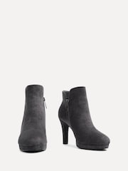 Linzi Grey Layara Platform Ankle Boots With Stiletto Heels - Image 3 of 5