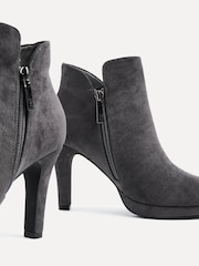 Linzi Grey Layara Platform Ankle Boots With Stiletto Heels - Image 4 of 5