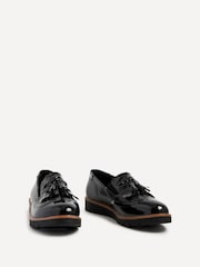 Linzi Black Bowen Patent Classic Slip On Loafers - Image 4 of 6