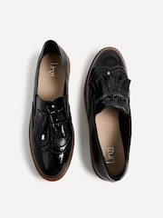 Linzi Black Bowen Patent Classic Slip On Loafers - Image 5 of 6