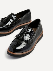 Linzi Black Bowen Patent Classic Slip On Loafers - Image 6 of 6
