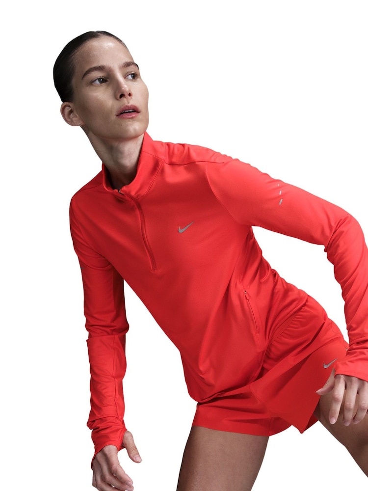 Nike Crimson Swift Dri-FIT UV 1/2-Zip Running Top - Image 10 of 11