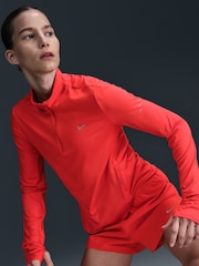 Nike Crimson Swift Dri-FIT UV 1/2-Zip Running Top - Image 3 of 11