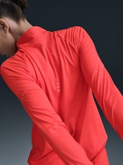 Nike Crimson Swift Dri-FIT UV 1/2-Zip Running Top - Image 4 of 11