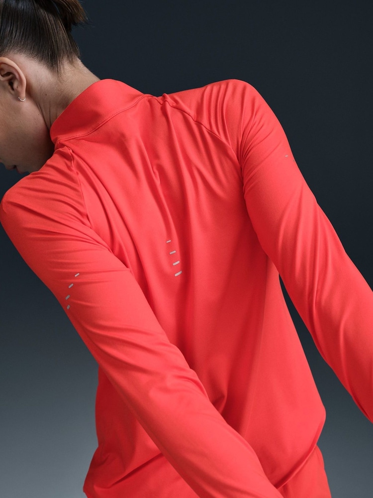 Nike Crimson Swift Dri-FIT UV 1/2-Zip Running Top - Image 4 of 11