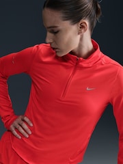 Nike Crimson Swift Dri-FIT UV 1/2-Zip Running Top - Image 5 of 11