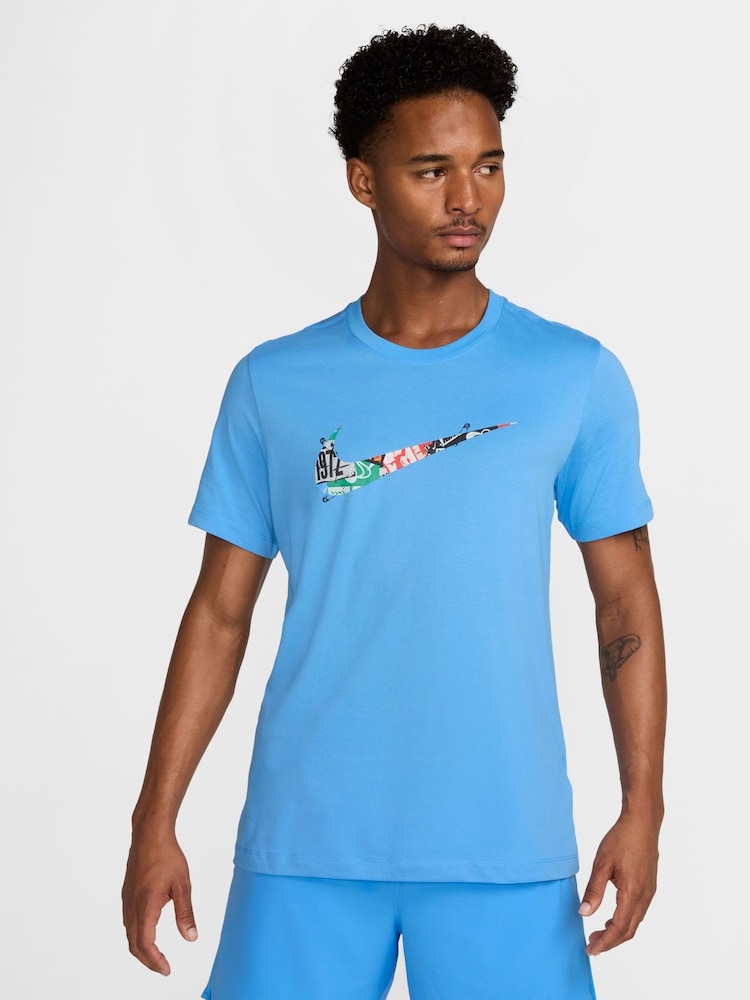 Nike University Blue Dri-FIT Energy Running T-Shirt - Image 1 of 4