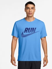 Nike University Blue Miler Run Energy Running T-Shirt - Image 1 of 3
