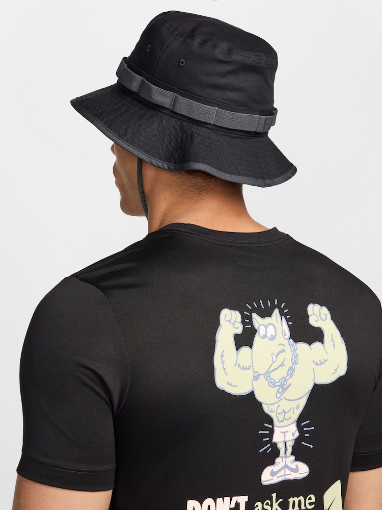 Nike Black Dri-FIT Apex Bucket Hat - Image 2 of 4