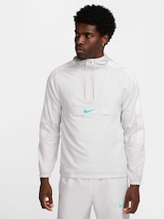 Nike White/Black Academy+ Training Anorak Jacket - Image 1 of 8
