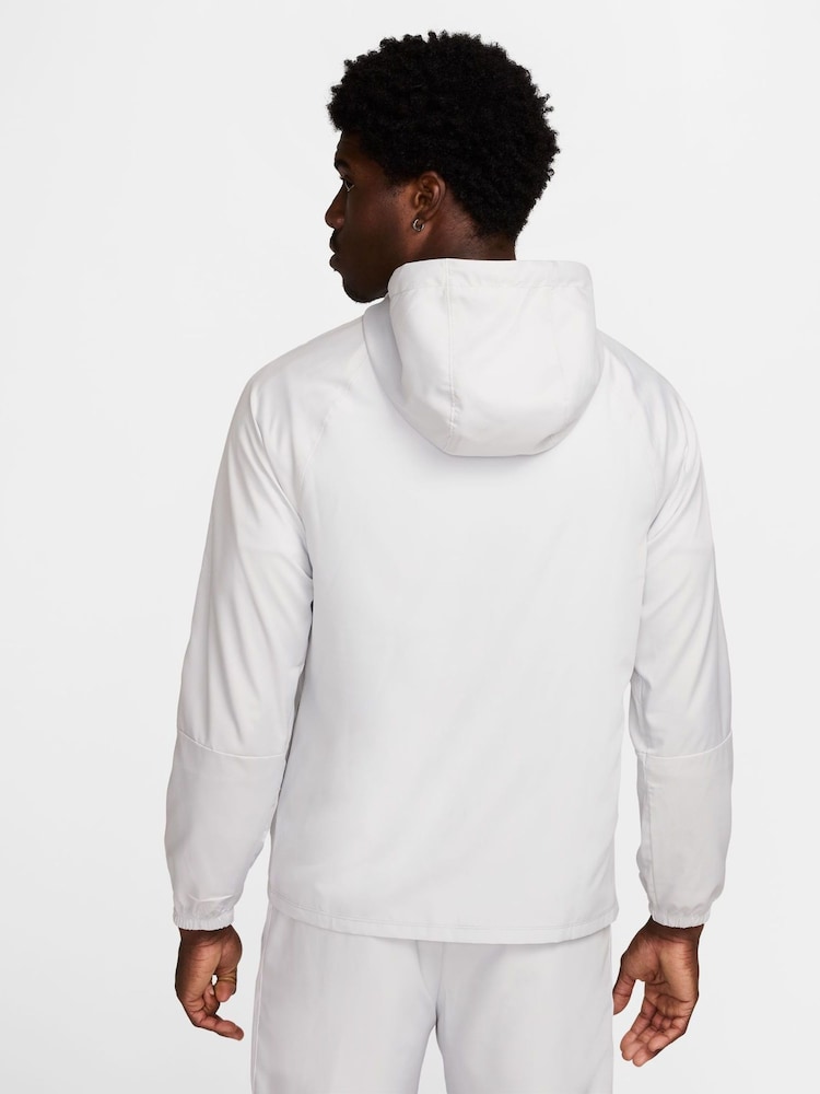 Nike White/Black Academy+ Training Anorak Jacket - Image 2 of 8