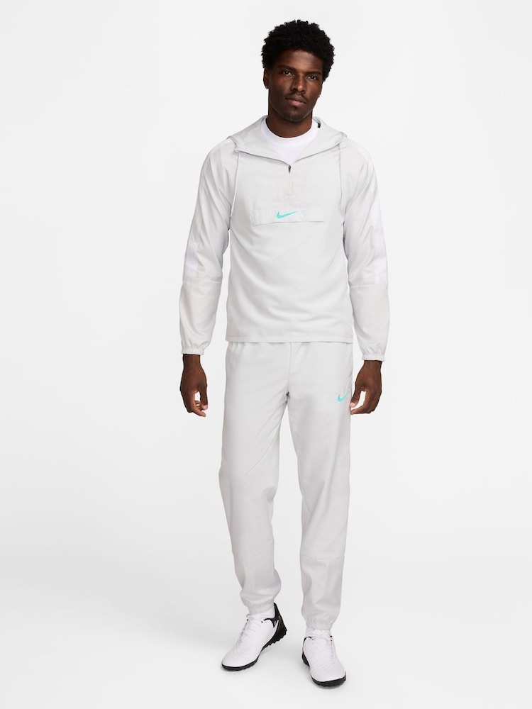 Nike White/Black Academy+ Training Anorak Jacket - Image 8 of 8