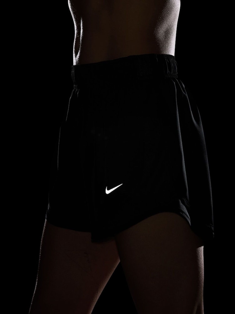 Nike Black Tempo Dri-FIT Mid-Rise 3" Running Shorts - Image 8 of 8