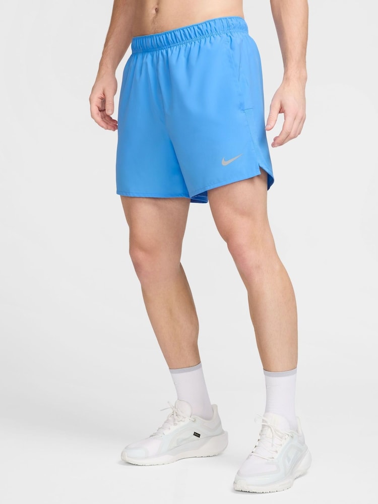 Nike University Blue Challenger Dri-FIT 5 inch 2-in-1 Running Shorts - Image 1 of 9