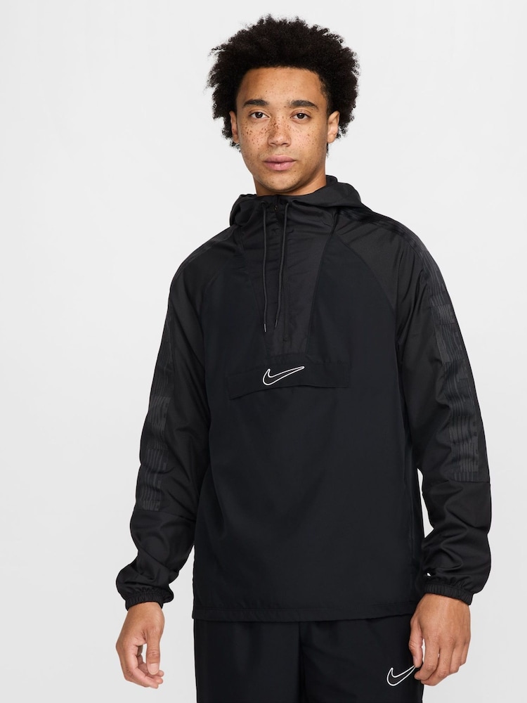 Nike Black Academy+ Training Anorak Jacket - Image 1 of 8