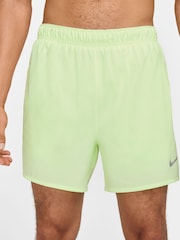 Nike Lime Green Challenger Dri-FIT 5 inch 2-in-1 Running Shorts - Image 2 of 10