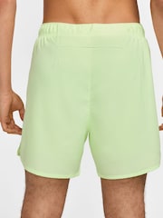 Nike Lime Green Challenger Dri-FIT 5 inch 2-in-1 Running Shorts - Image 3 of 10