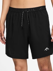 Nike Black Dri-FIT Trail 6 inch Running Shorts - Image 1 of 5