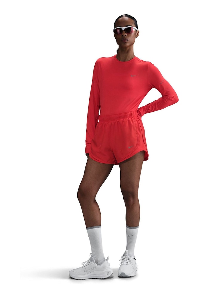 Nike Red Tempo Dri-FIT Mid-Rise 3" Running Shorts - Image 1 of 9