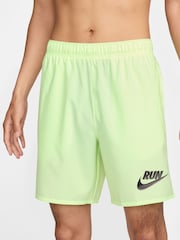 Nike Lime Green Challenger Run Energy Dri-FIT 7" Unlined Running Shorts - Image 1 of 4