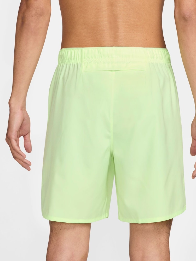 Nike Lime Green Challenger Run Energy Dri-FIT 7" Unlined Running Shorts - Image 2 of 4