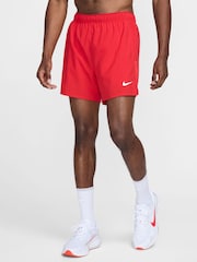 Nike University Red Challenger Dri-FIT 5 inch 2-in-1 Running Shorts - Image 1 of 9