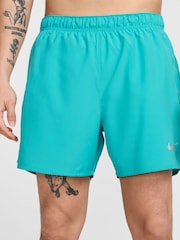 Nike Cactus Blue Challenger Dri-FIT 5 inch 2 in 1 Running Shorts - Image 2 of 11
