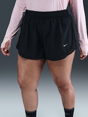 Nike Black Yellow Tempo DriFIT MidRise 3 Running Shorts - Image 4 of 6