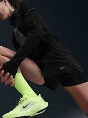 Nike Black Swift Dri-FIT Mid-Rise 2-in-1 Running Shorts - Image 4 of 6