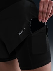 Nike Black Swift Dri-FIT Mid-Rise 2-in-1 Running Shorts - Image 5 of 6