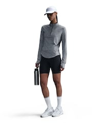 Nike Smoke Grey Swift Dri-FIT UV 1/2-Zip Running Top - Image 3 of 10