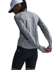 Nike Smoke Grey Swift Dri-FIT UV 1/2-Zip Running Top - Image 6 of 10