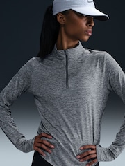 Nike Smoke Grey Swift Dri-FIT UV 1/2-Zip Running Top - Image 7 of 10